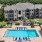 a swimming pool in a neighborhood