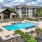 a swimming pool in a backyard