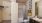 a bathroom with a shower and toilet