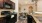 a kitchen with black appliances